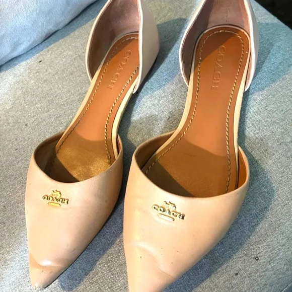 Coach Shoes Coach Leather Pointed Toe Flat Luxury Designer Brand - Main Image